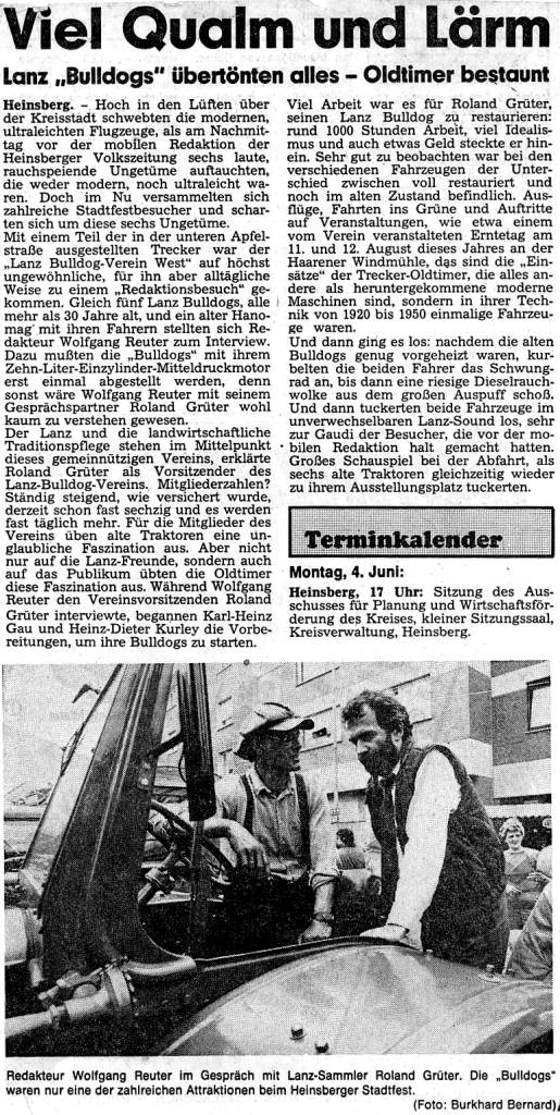 1984: Viel Qualm und Lärm