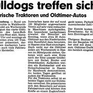 1986: Bulldogs Treffen sich