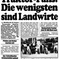 1986: Traktor-Fans: Die wenigsten sind Landwirte