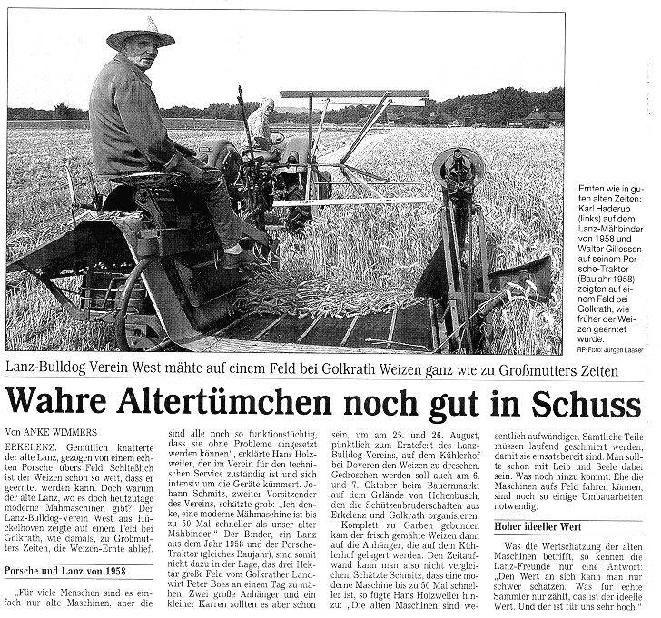 2001: Wahre Altertümchen noch gut in Schuss