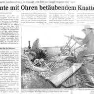 2002: Ernte mit Ohren betäubenden Knattern