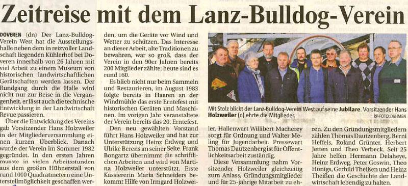 2008: Zeitreise mit dem Lanz-Bulldog Verein